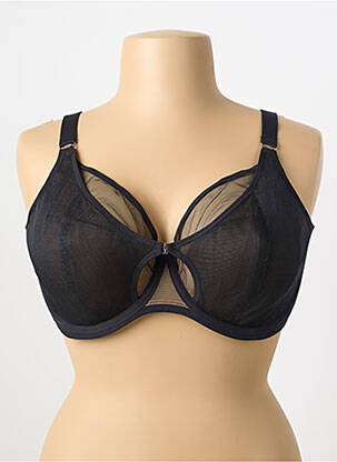 Soutien-gorge légère et transparente haut soutien-gorge emboitant noir ELOMI femme