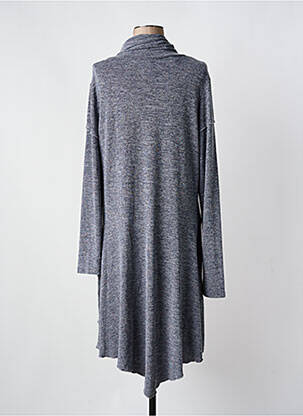 Robe mi-longue manches longues manches longues gris COLINE femme