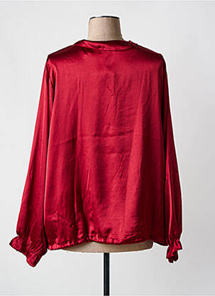 Blouse manches longues manches longues rouge COLINE femme