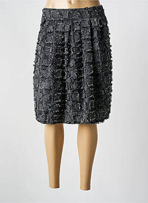 Jupe mi-longue taille normale noir LUZABELLE femme
