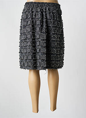 Jupe mi-longue taille normale noir LUZABELLE femme