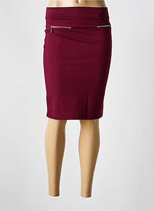 Jupe mi-longue taille normale rouge GOLD SK femme