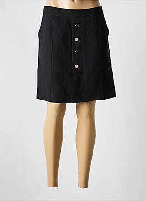 Jupe courte taille à pinces noir JUS D'ORANGE femme