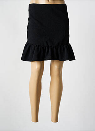 Jupe courte taille haute noir CARMINN femme
