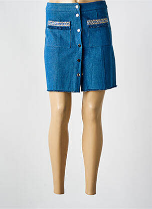 Jupe courte poches bleu MOËWY femme