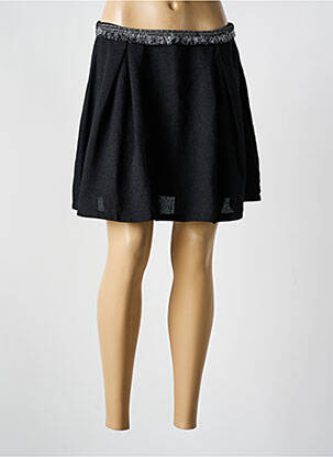 Jupe courte coupe évasée noir CARMINN femme