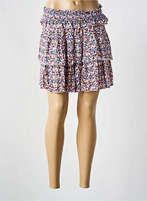 Jupe courte coupe évasée rose KILIBBI femme