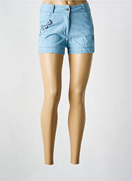 Short tissage denim taille normale bleu COLINE femme