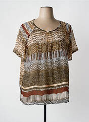 Blouse marron COLINE pour femme seconde vue