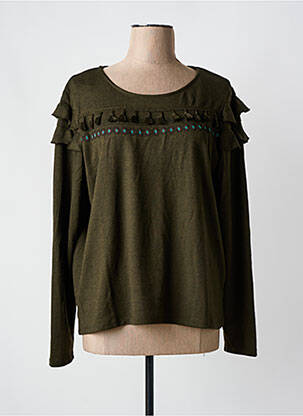 Pull vert COLINE pour femme