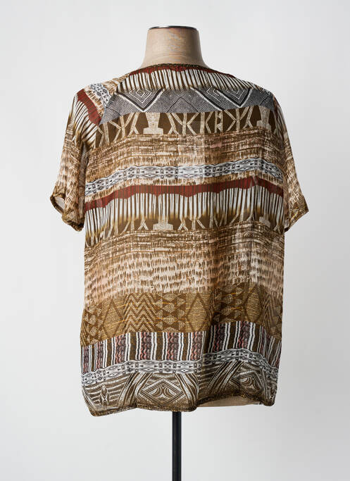 Blouse marron COLINE pour femme