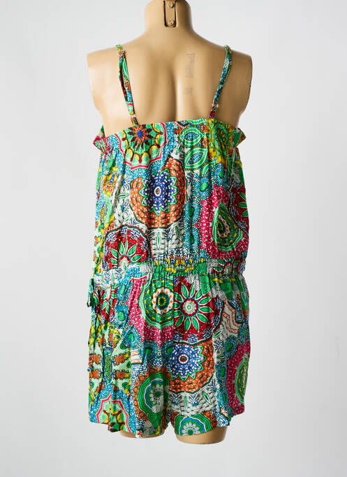 Combishort vert COLINE pour femme