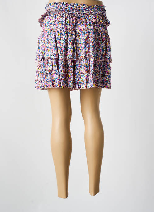 Jupe courte rose KILIBBI pour femme