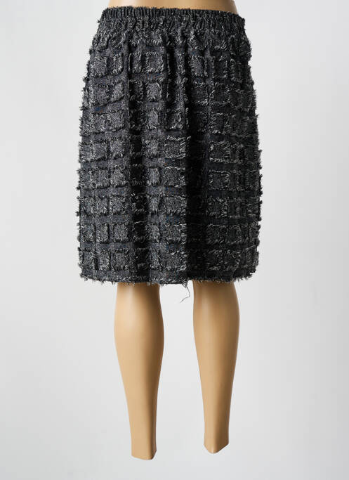 Jupe mi-longue noir LUZABELLE femme