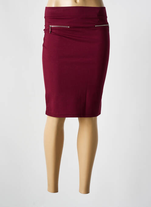Jupe mi-longue rouge GOLD SK pour femme