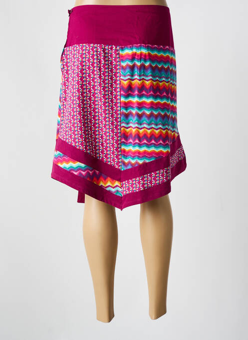 Jupe mi-longue violet COLINE pour femme