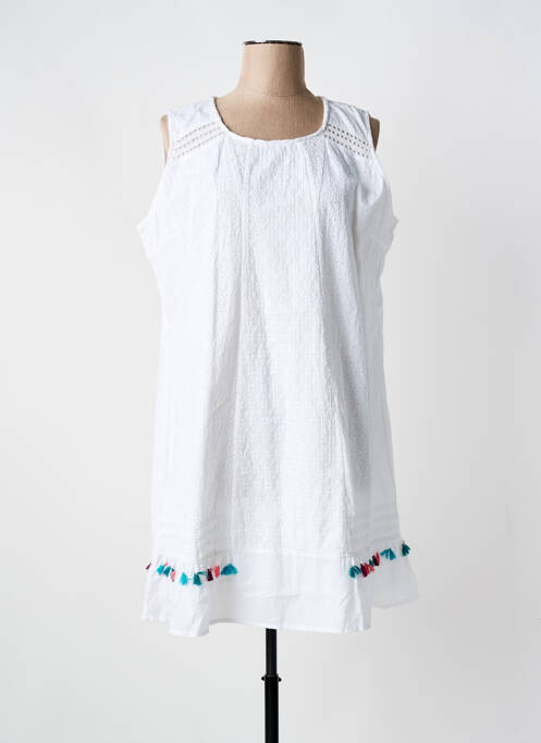 Robe courte blanc COLINE pour femme