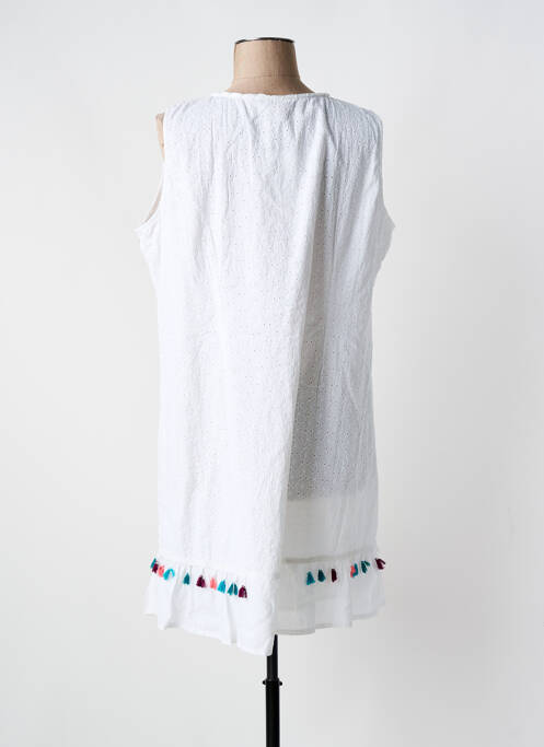 Robe courte blanc COLINE pour femme