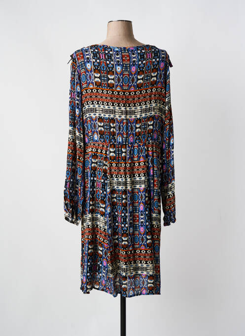 Robe mi-longue bleu COLINE pour femme