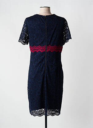 Robe mi-longue manches courtes manches courtes bleu JUS D'ORANGE femme