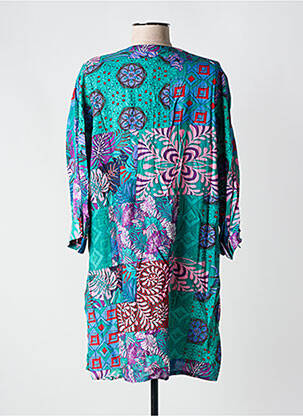 Robe courte manches longues manches longues vert COLINE femme