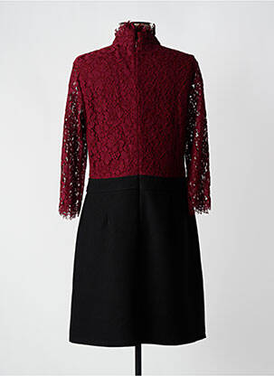 Robe mi-longue manches 3/4 manches 3/4 rouge JUS D'ORANGE femme