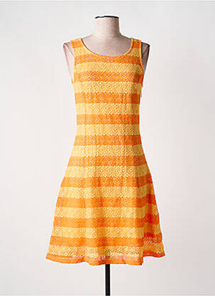 Robe mi-longue sans manche sans manche orange JUS D'ORANGE femme