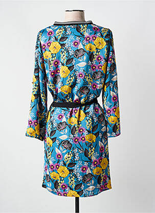 Robe courte manches longues manches longues bleu AKOZ DE TOI femme
