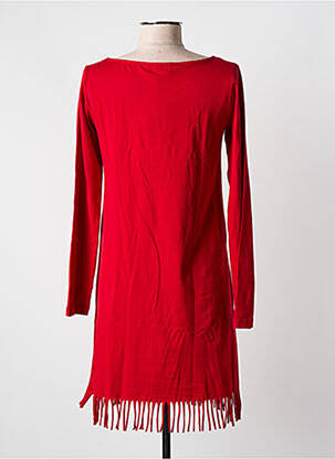 Robe courte manches longues manches longues rouge COLINE femme
