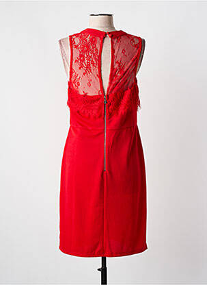 Robe mi-longue sans manche sans manche rouge JUS D'ORANGE femme
