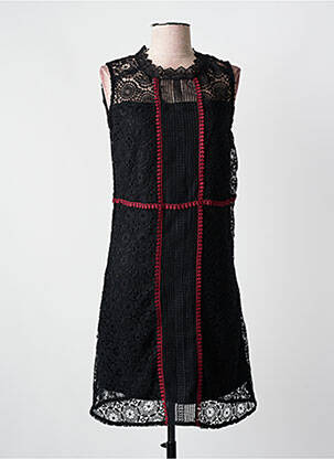 Robe mi-longue sans manche sans manche noir JUS D'ORANGE femme