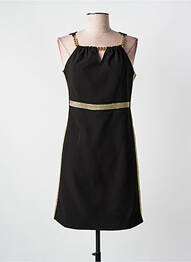 Robe courte fermeture zippée au dos sans manche noir JUS D'ORANGE femme