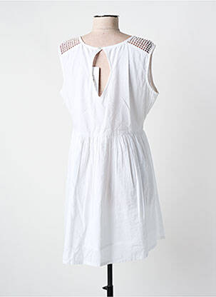 Robe courte manches courtes manches courtes blanc COLINE femme