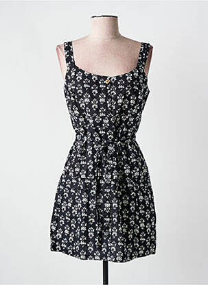 Robe courte sans manche sans manche noir COLINE femme