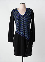 Robe courte manches longues manches longues noir JUS D'ORANGE femme