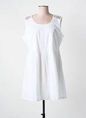 Robe courte blanc COLINE pour femme seconde vue