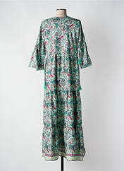 Robe longue vert COLINE pour femme seconde vue