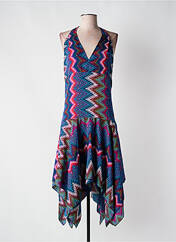 Robe mi-longue bleu COLINE pour femme seconde vue