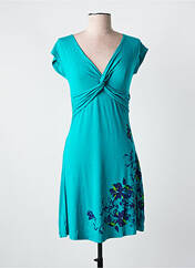 Robe mi-longue bleu COLINE pour femme seconde vue