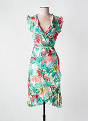 Robe mi-longue vert COLINE pour femme seconde vue