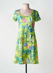Robe mi-longue vert COLINE pour femme seconde vue