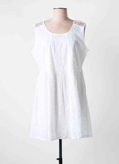 Robe courte blanc COLINE pour femme