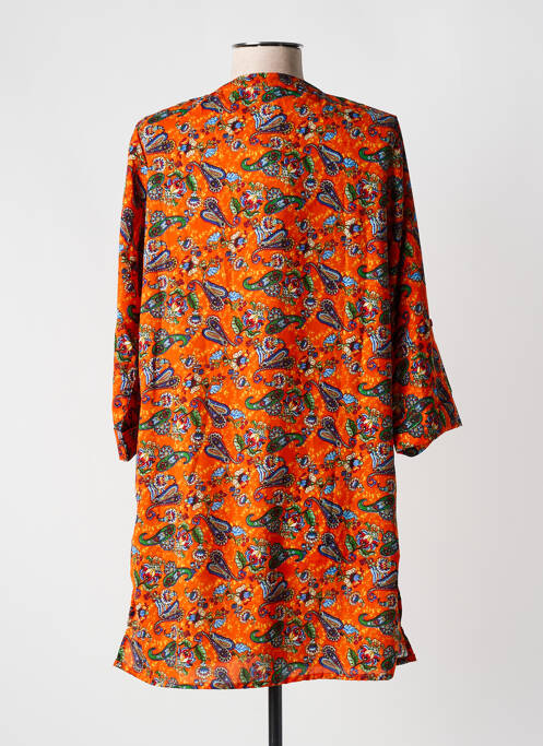 Robe courte orange COLINE pour femme