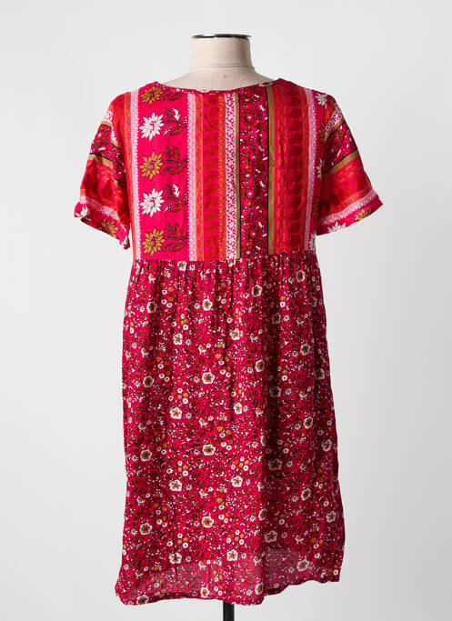 Robe courte rose COLINE pour femme