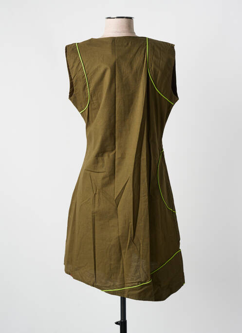 Robe courte vert COLINE pour femme