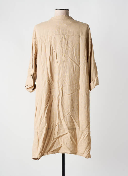 Robe mi-longue beige COLINE pour femme