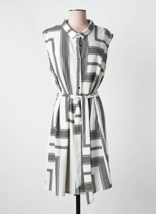 Robe mi-longue blanc NOUGAT pour femme