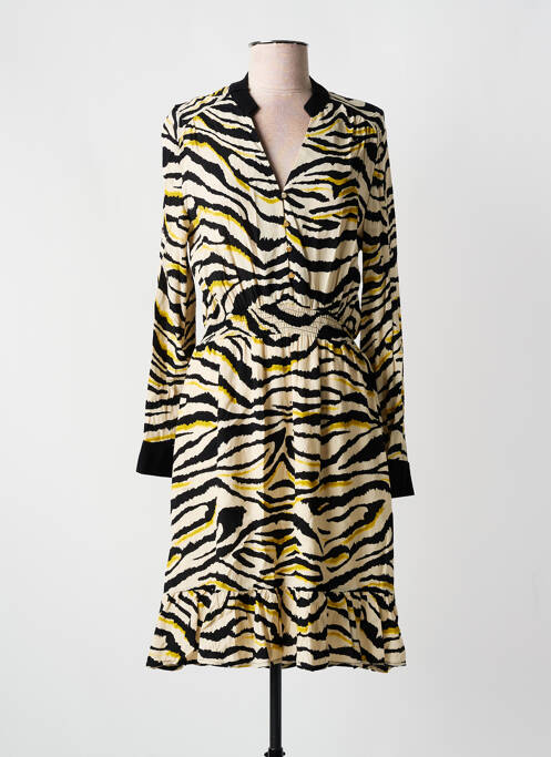 Robe mi-longue noir JUS D'ORANGE pour femme