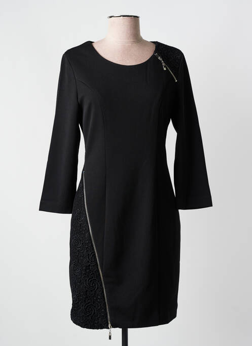 Robe mi-longue noir LANTIN pour femme