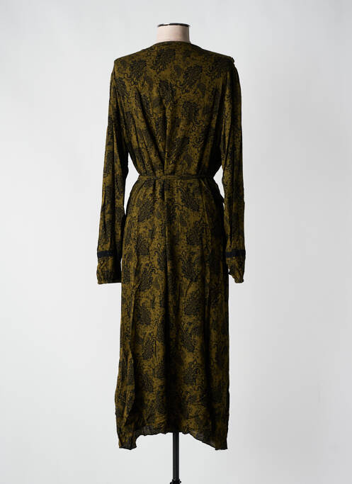 Robe mi-longue vert COLINE pour femme